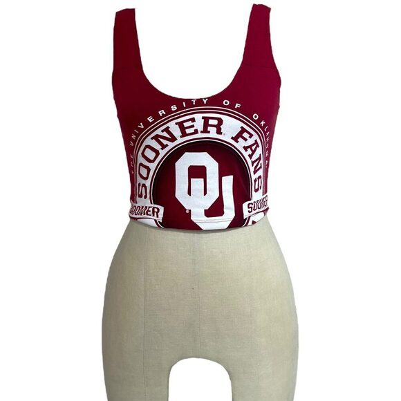 Oklahoma Sooners  Cropped T-Shirt Tank (XS/S) - Picture 3 of 3